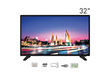 Hirano 32" Full HD LED TV with Slim Design and Built-in Speakers