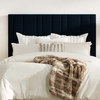 CozyCraft Serina Velvet Headboard - Contemporary Bedroom Elegance